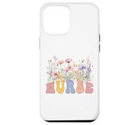 Nurse Appreciation Day Groovy Floral Cute RN Nursing #25L55 Case for iPhone 12 Pro Max