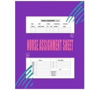 Nurse Assignment Sheet: Nurse Report Notebook, Nurse Essentials, Notebook for Nursing Appreciation Clinical Supplie