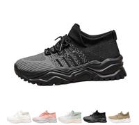 Nurse Babe Shoes,Classic Slip-On Breathable Mesh Sneakers,Non-Slip Lightweight Walking Shoes for Women,Mesh Breathable Lightweight Non-Slip Orthopedic Sneakers (Black,7.5)