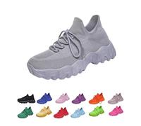Nurse Babe Tennis Shoes for Women, Mesh Breathable Non-Slip Slip On Orthopedic Sneakers, Comfort Wear Slip On Tennis Walking Shoes, Lightweight Non Slip Orthopedic Sneakers