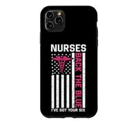 Nurse Back The Blue I've Got Your Six American Flag Case for iPhone 11 Pro Max