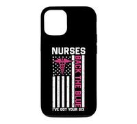 Nurse Back The Blue I've Got Your Six American Flag Case for iPhone 12/12 Pro