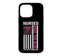 Nurse Back The Blue I've Got Your Six American Flag Case for iPhone 14 Pro Max