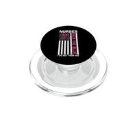 Nurse Back The Blue I've Got Your Six American Flag PopSockets PopGrip for MagSafe