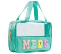 Nurse Bag Nursing School Essentials Medical Assistant Bag Clear Portable Toiletry Bags Chenille Letter Nurses Gifts for Women Clinical Pouch for Students, STB-LV-MEDS, STB-LV-MEDS, Nurse