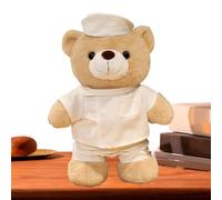Nurse Bear, Cute Stuffed Animal Plush, 11.81x7.87x2.76 Inches Huggable Cozy Design and Sturdy Stitching Finish, Soft Children Throw Pillow for Bedroom Valentine