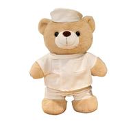 Nurse Bear Gift - Plush Animal Toy, Thank You Present Appreciation | Soft Wired with Uniform Outfit, Surprise for Medical Workers, The Person