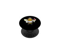 Nurse Bee Stethoscope Coffee Clipboard Cartoon Healthcare Ar PopSockets Adhesive PopGrip
