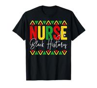 Nurse Black History Month African Pride RN LPN CNA Nursing T-Shirt