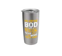 Nurse BOD Like A Dad BOD RN ER Registered Nurse Practitioner Stainless Steel Insulated Tumbler