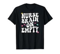 Nurse Brain On Empty Retro Coffee Slogan Graphic Value Graphic T-Shirt, Men, Black, M