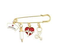 Nurse Brooches Pins for Women Men Nursing Assistant Preceptor Nurse Week Gifts for Friends Bestie Stethoscope Medical Nursing Badge Pin for Nurses Medical Assistant Gift for Women Men