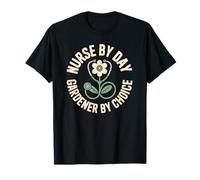 Nurse by Day Gardener Choice My Therapy is Gardening RN T-Shirt