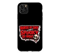 Nurse By Day Spooky By Night Halloween Nurse Quote Case for iPhone 11 Pro Max