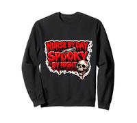 Nurse By Day Spooky By Night Halloween Nurse Quote Sweatshirt