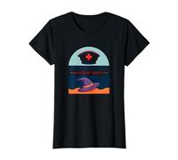 Nurse by Day Witch by Night Halloween Healthcare Humor T-Shirt, Women, Black, M