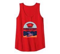 Nurse by Day Witch by Night Halloween Healthcare Humor Tank Top, Women, Red, S
