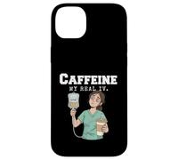 Nurse Caffeine Addict Coffee Humor Night Shift Life Women Case for iPhone 14 Plus