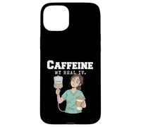 Nurse Caffeine Addict Coffee Humor Night Shift Life Women Case for iPhone 15 Plus