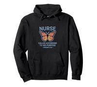 Nurse Called According to His Purpose Romans 8:28 Christian Pullover Hoodie