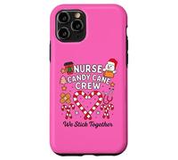 Nurse Candy Cane Crew We Stick Together Xmas Santa Matching Case for iPhone 11 Pro