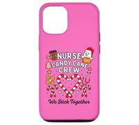 Nurse Candy Cane Crew We Stick Together Xmas Santa Matching Case for iPhone 12/12 Pro