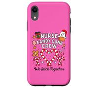 Nurse Candy Cane Crew We Stick Together Xmas Santa Matching Case for iPhone XR