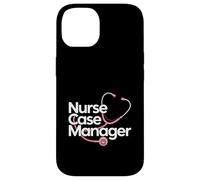 Nurse Case Manager Pink Stethoscope Heart Case for iPhone 14
