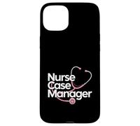 Nurse Case Manager Pink Stethoscope Heart Case for iPhone 15 Plus
