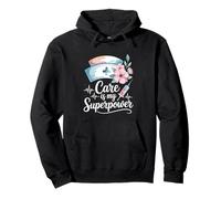 Nurse Certified Nursing Assistant Care Is My Superpower Pullover Hoodie