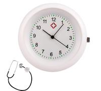 Nurse Chest Watch Clip Type - Waterproof Nurse Watch with Stethoscope Attachment, Lightweight Watch that Can Be Attached to Chest | Multifunctional Test and Medical Watch, Design of the