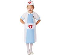 Rubie's Official Nurse Fancy Dress, Children Costume, 104 cm - Small 3/4 Years, White Halloween
