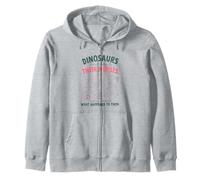 Nurse Cute Dinosaurs Didn't Listen for kids Zip Hoodie