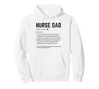 Nurse Dad Definition Funny Nursing Father Humor Design Pullover Hoodie