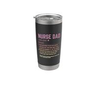 Nurse Dad Definition Funny Nursing Father Humor Design Stainless Steel Insulated Tumbler