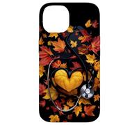 Nurse Doctor Stethoscope Autumn Leaves Thanksgiving Case for iPhone 14
