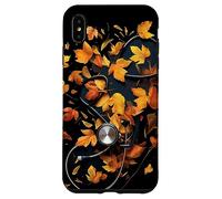 Nurse Doctor Stethoscope Autumn Leaves Thanksgiving Case for iPhone XS Max