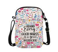 Nurse Educator Cross Body Bag Behind Every Nurse Is A Great Instructor Messenger Bag Nurse Teacher Appreciation Gift (Nurse Instructor CB)