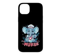 Nurse Elephant Medical Elephant Nursing School Stethoscope Case for iPhone 14 Plus