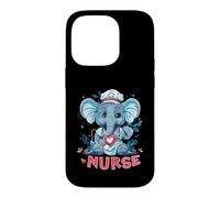 Nurse Elephant Medical Elephant Nursing School Stethoscope Case for iPhone 14 Pro