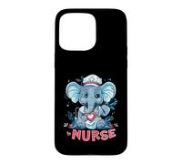 Nurse Elephant Medical Elephant Nursing School Stethoscope Case for iPhone 15 Pro Max