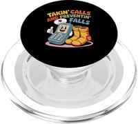 Nurse Fall Risk Socks Humor Takin Calls Preventin Falls PopSockets PopGrip for MagSafe
