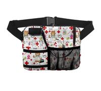 Nurse Fanny Pack Adjustable Waist Strap Fanny Packs for Women Waist Pouch Stethoscopes Sturdy Emergency Supplies Nursing Organizer Belt Bags. for Scissors, Gauze(KBB3906BZ41)