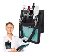 Nurse Fanny Pack, Nursing Utility Belt, Multi-Compartment Waist Bag with Tape Holder and Tool Pockets, for Stethoscope Medical Gear Organization, 4.53x10.24 InBlack, 1 Piece,