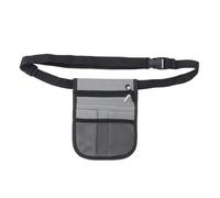 Nurse Fanny Pack Utility Storage Mesh Pocket Nurse Tool Belt Stethoscopes Bandage Emergency Supplies for Medical Professionals (Gray)