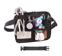 Nurse Fanny Utility Waist Pack,BetterJonny Multi Compartment Medical Gear Pocket Belt Bag with Extension Strap Nursing Organizer Pouch for Stethoscopes,Bandage Scissors Other Medical Supplies(Black)