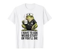 Nurse Frog Coffee Weird Stuff Healthcare Humor T-Shirt