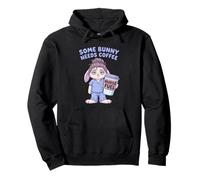 Nurse Fuel Some Bunny Needs Coffee Scrubs Tired Bunny Pullover Hoodie