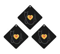 Nurse Funny Car Air Fresheners 3pcs Long Lasting Scent Automotive Hanging Scented Cards Tablets