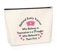 Nurse Gift Cosmetic Bag Nurse Preceptor Gift Nurse Instructor Appreciation Gifts Makeup Bag Nurse Graduation Gift Birthday Christmas Thanksgiving Day Gift for Nurse Preceptor Travel Makeup Pouch